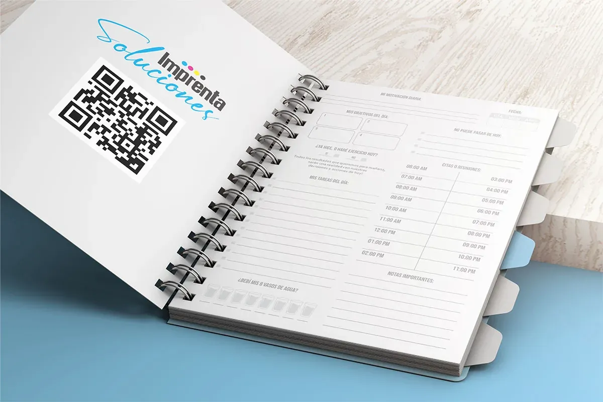 Cuadernos y libretas corporativas, producto elaborado por Imprenta Soluciones, litografía en Medellín, ejemplo 11