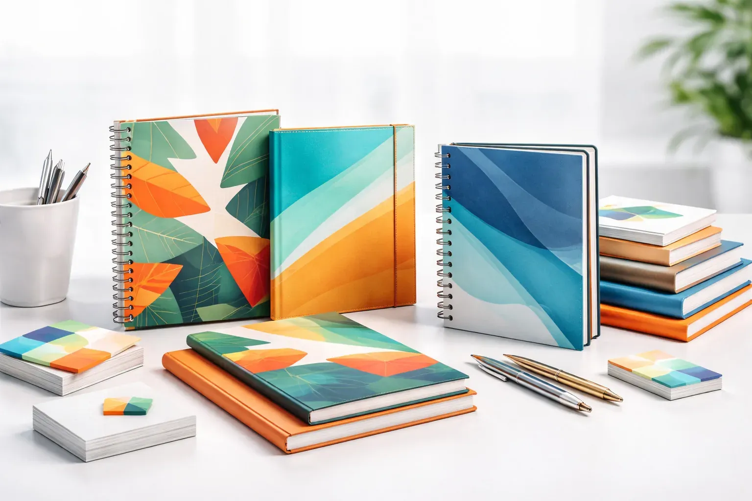 Cuadernos y libretas corporativas argolladas con diseño de marca impresos en Medellín