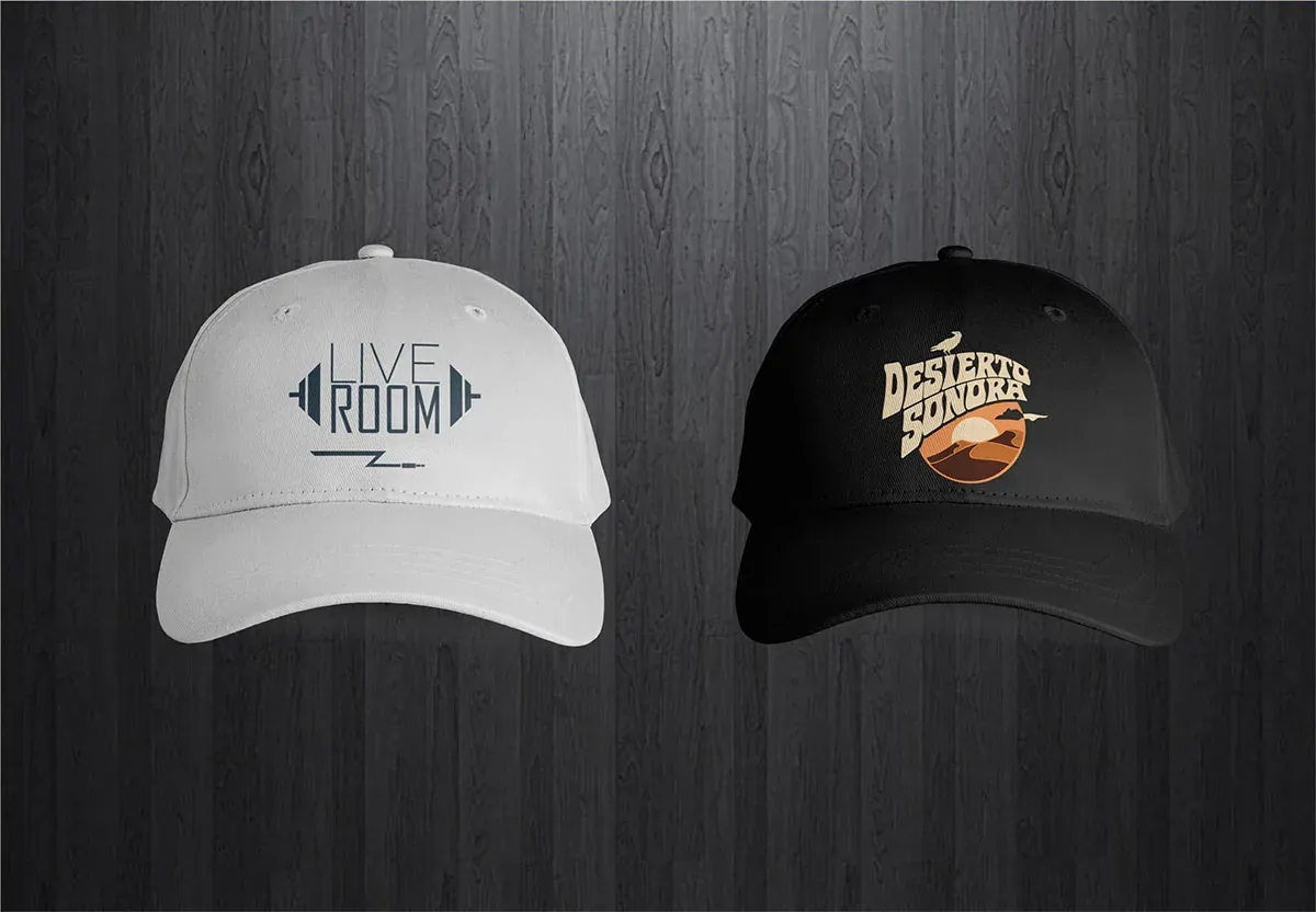 Gorras corporativas personalizadas, producto elaborado por Imprenta Soluciones, litografía en Medellín, ejemplo 1