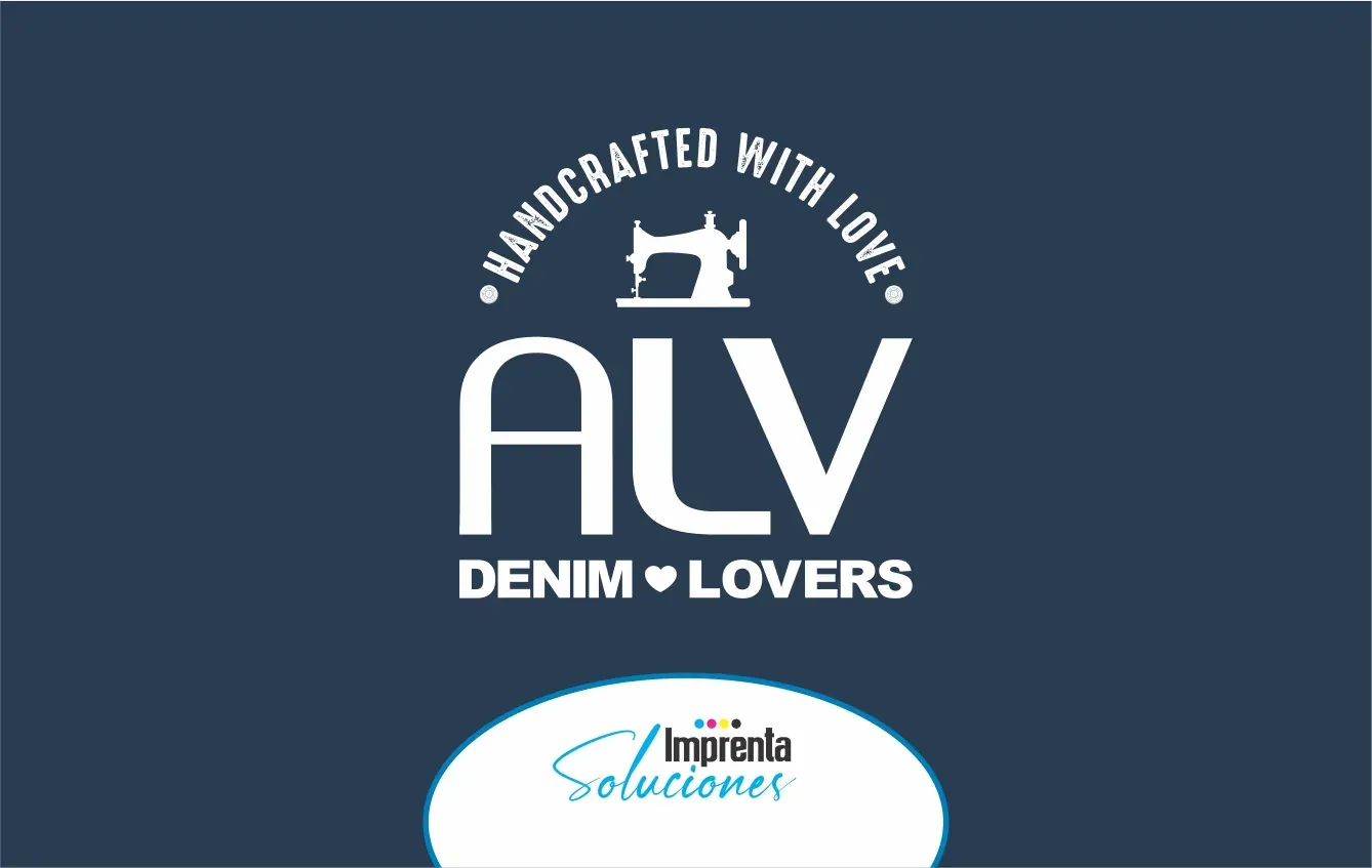 Logo de ALV Denim Lovers, Grupo ALV, cliente de Imprenta Soluciones en Medellín